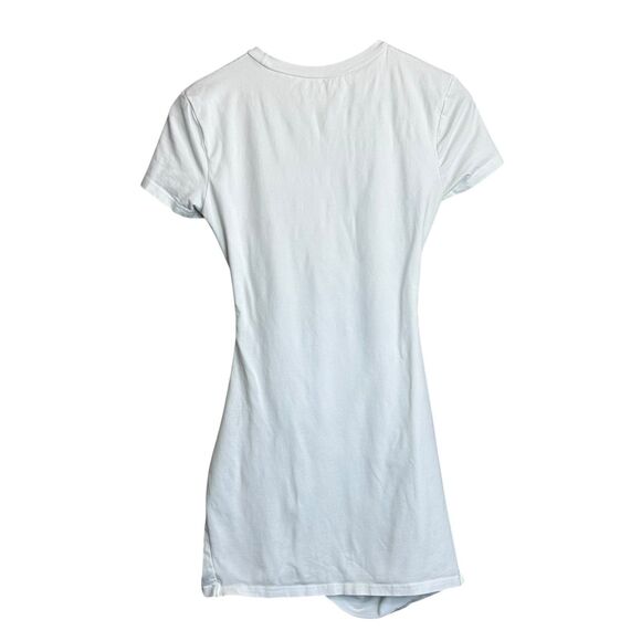 Superdown Maureen Mini Dress Size Small White Revolve Cutout Waist Casual - Picture 4 of 8